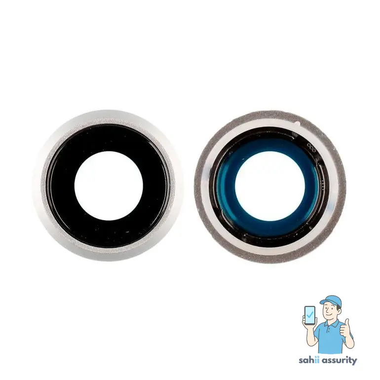 Camera Lens Glass with Frame for Apple iPhone SE 3rd Gen 2022 White